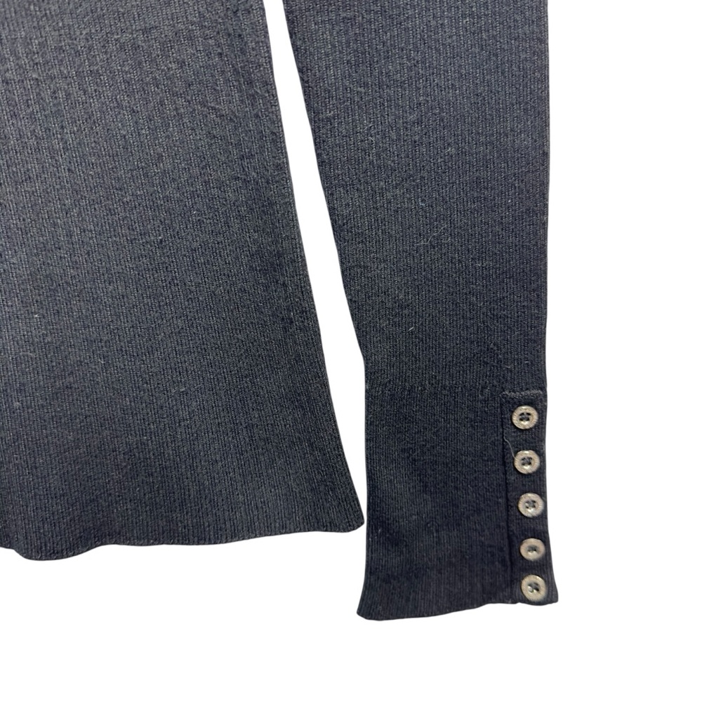 Rayon Silky Rib Knit Turtleneck Sweater Pullover - Picture 3 of 7